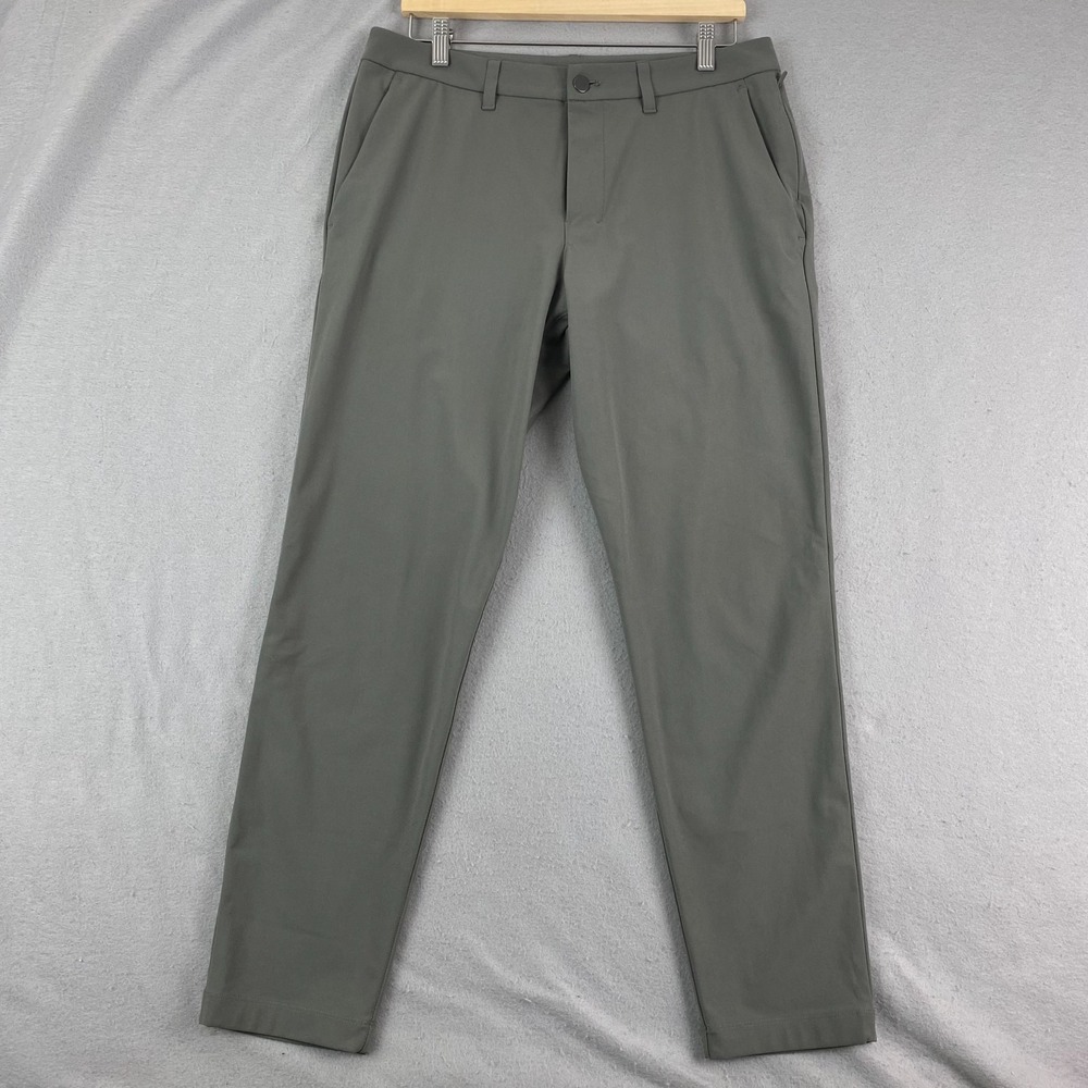 Lululemon Pants Mens 32x29 Khaki ABC Slim Fit Trouser Warpstreme Trench M5AQYS